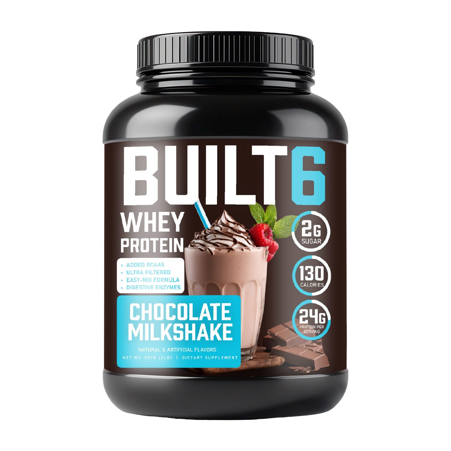2lb Whey Protein Chocolate Milkshake