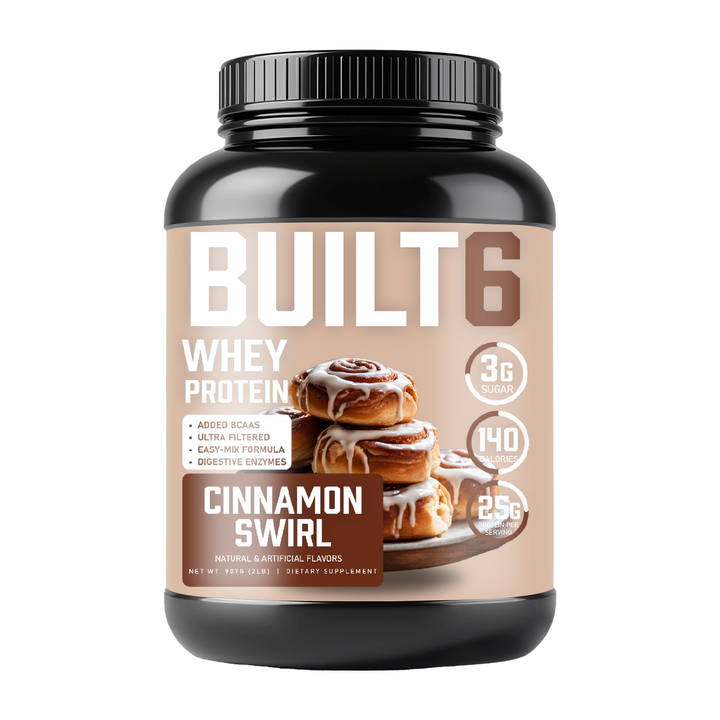 2lb Whey Protein Cinnamon Swirl