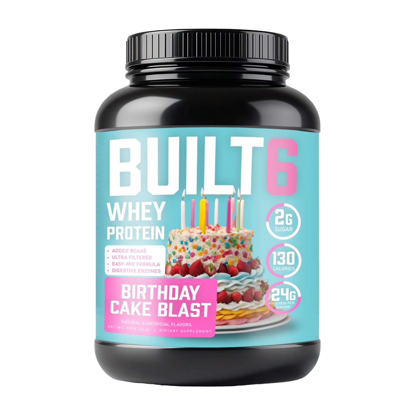 2lb Whey Protein Birthday Cake