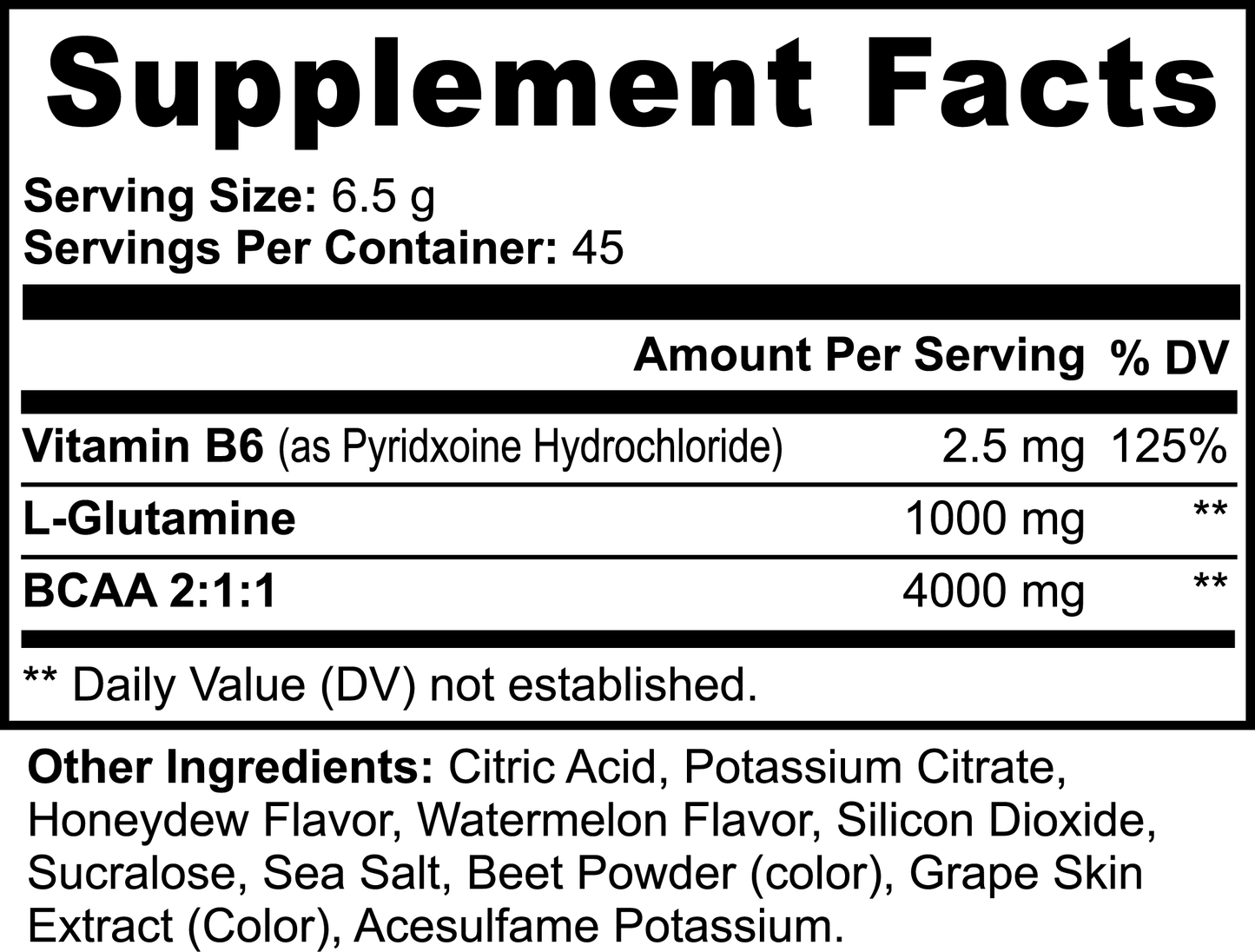 BCAA Honeydew/Watermelon